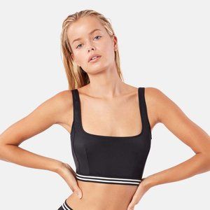 BNWT Solis + Striped Kayla  Bralette Bikini Top